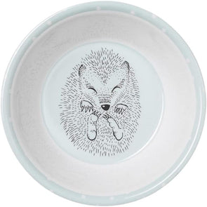 Melamine Bowl Casey Hedgehog (Mint & White)