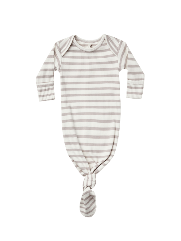 Quincy Mae - Ribbed Knotted Baby Gown (Multi Colours)