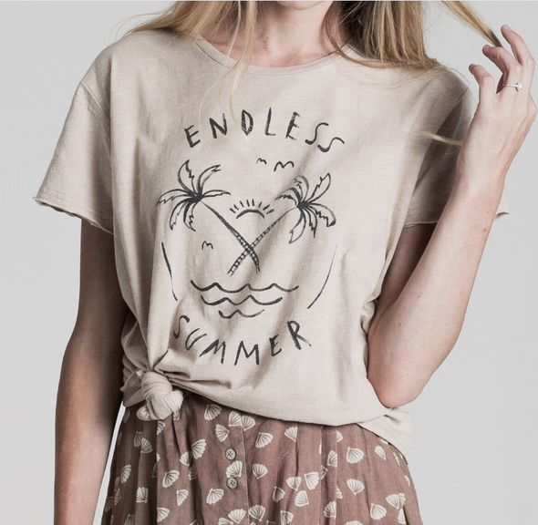Rylee + Cru Endless summer raw edge t-shirt (Family Matching Outfits) - TA-DA!