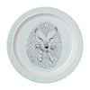 Melamine Plate Casey Hedgehog (Mint & White)