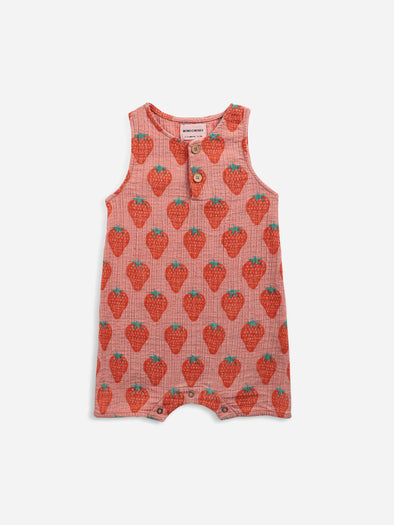 Strawberry All Over Woven Playsuit (SS22 - New Arrivals)
