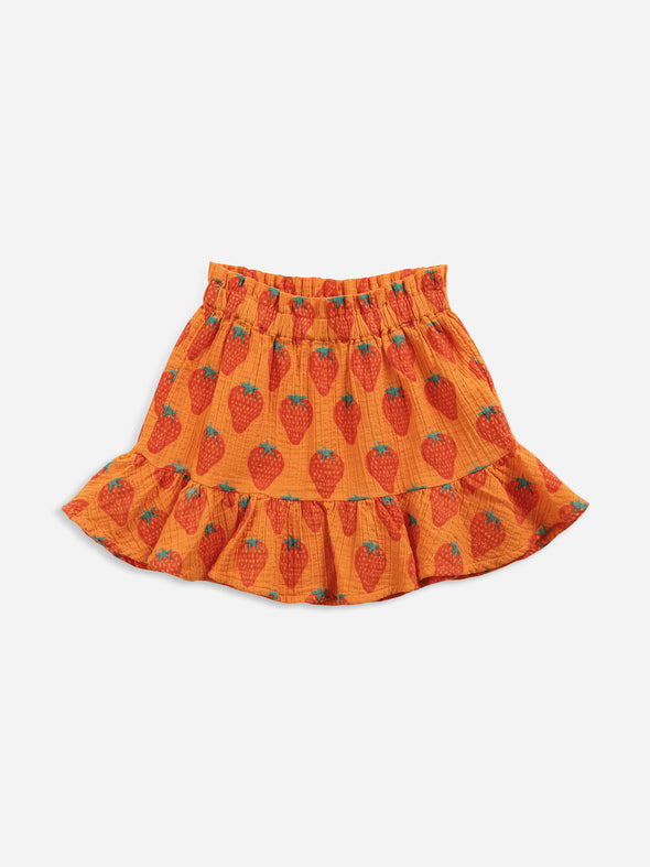 Strawberry All Over Woven Mini Skirt (SS22 - New Arrivals)