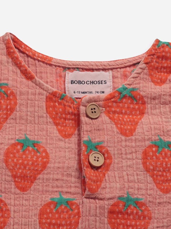 Strawberry All Over Woven Playsuit (SS22 - New Arrivals)