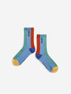 Colors Stripes Blue Long Socks (SS22 - New Arrivals)