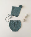 Rylee + Cru - Snowbird Knit Bloomer (Ivory / Dusty Blue)