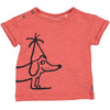 Imps & Elfs Dog T-Shirt (White / Grapefruit / Black) - TA-DA!