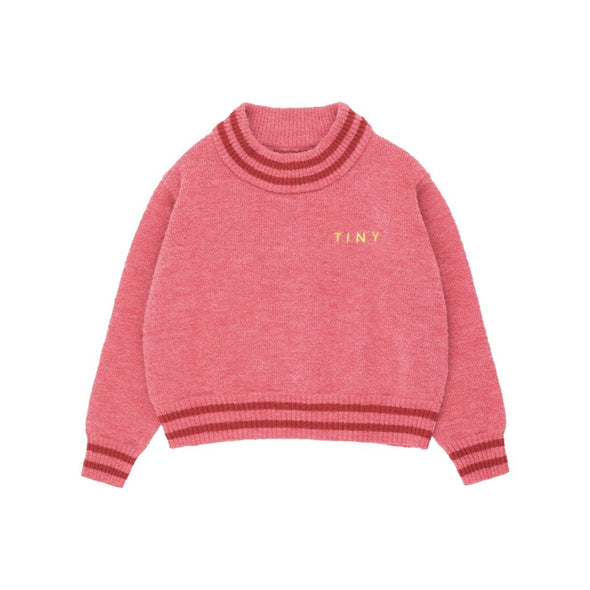 Tiny Cottons Lines Crop Sweater (Colour : Bubble Gum) - TA-DA!