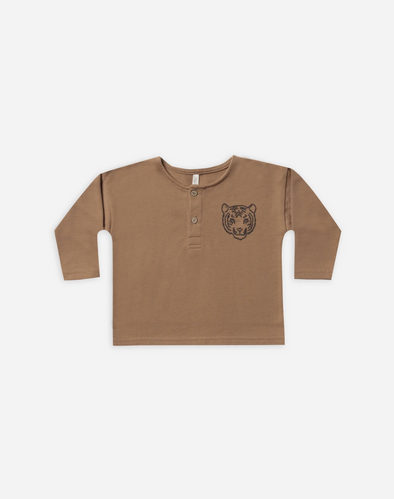 Tiger Henley Sweatshirt (Bronze)