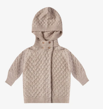 Baby Sweater Coat (Goldenrod / Oat)