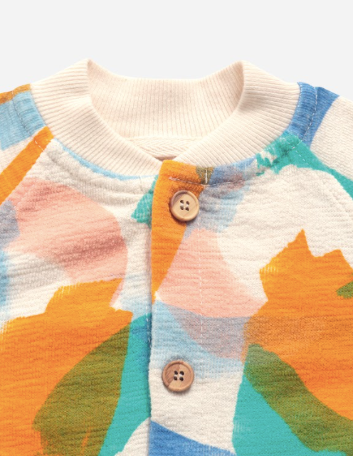 Brushstrokes All Over Buttoned Sweatshirt (SS22 - New Arrivals)