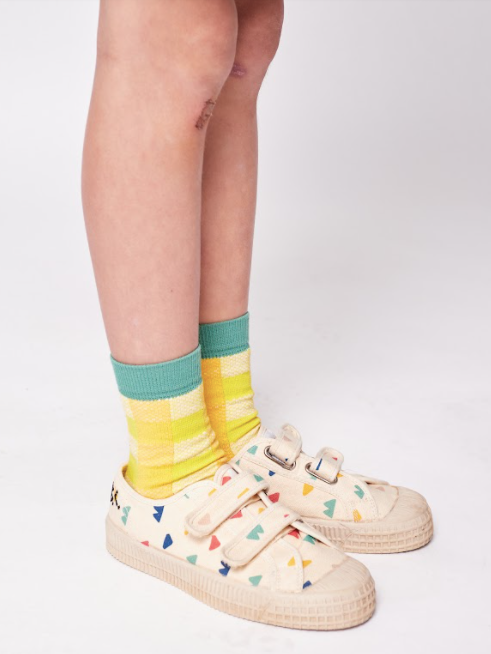 Red / Yellow Checkered Short Socks (SS22 - New Arrivals)