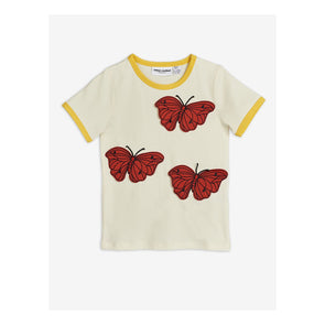 Mini Rodini SS20 Butterflies T-Shirt (Off White) - TA-DA!
