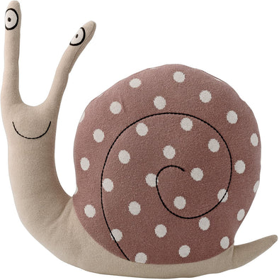 Knitted Snail Soft Toy (Blue / Brown)