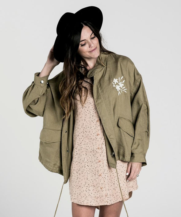 Rylee + Cru Embroidered fleur jacket (adult) - TA-DA!