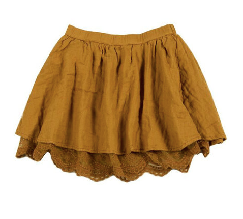 Rylee + Cru Lace Mini Skirt (Ginger) - TA-DA!