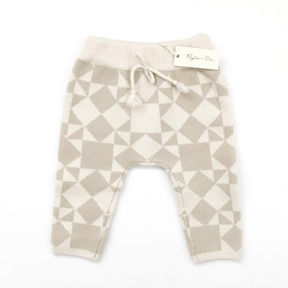 Rylee + Cru - Jacquard Knit Pants（Multi Color 6-12 Months）