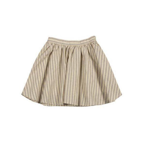 Rylee + Cru Stripe Mini Skirt (Vanilla & Grey) - TA-DA!