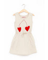 Nadadelazos - Girl T-shirt Dress, Cherry