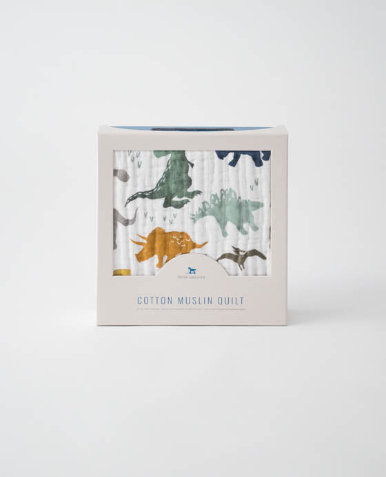 Cotton Muslin Quilt ( Dino Friends)