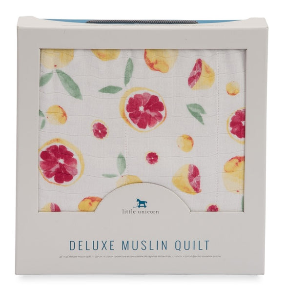 Deluxe Muslin Quilt (Grapefruit)