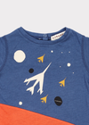 Caramel Wisteria Baby T Shirt, Navy Rocket - TA-DA!